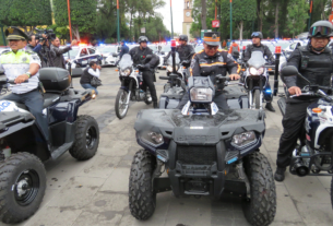 Patrullas, cuatrimotos, motocicletas y plataformas de estrategia policial, entre los vehículos arrendados por el Ayuntamiento de Tlalnepantla