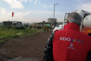 Elementos de Protección Civil y Ejército desalojaron a los habitantes de un ejido de Tezoyuca para evitar desgracias ppor fuga de gas