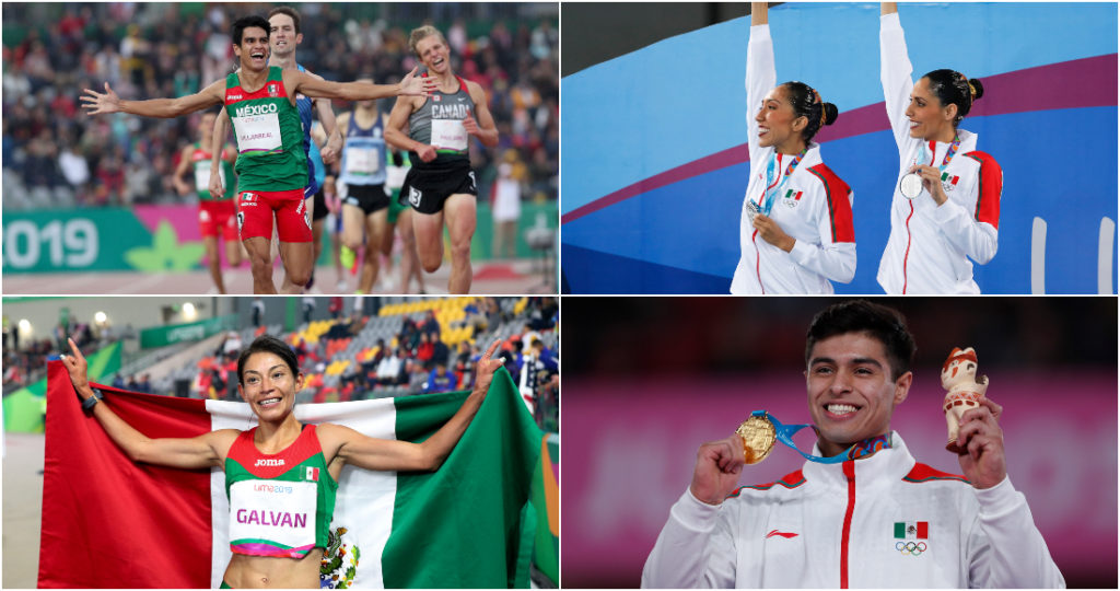 Los corredores de 1,500 y 5 mil metros, las nadadores de sincronizado y clavadistas llegan cargados de oro de los juegos Panamericanos