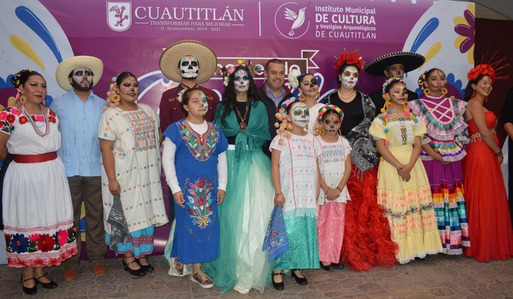 Entre catrines y catrinas, Ariel Juárez, alcalde Cuautitlán, donde maquillarán para caracterizarlos