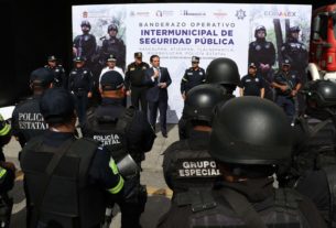 Policias de Huixquilucan, Naucalpan, Tlalnepantla y Atizapán inician programa intermunicipal de seguridad apoyados por la policía estatal y Guardia Nacional