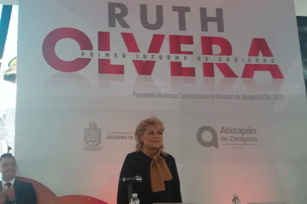 Ruth Olvera Nieto rinde su Primer Informe de Gobierno como presidenta municipal de Atizapán