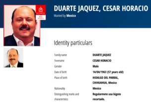La ficha de César Duarte en Estados Unidos