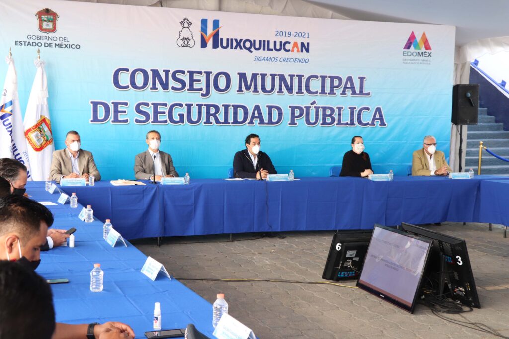 Sesión del Consejo de Seguridad Municipal de Huixquilucan