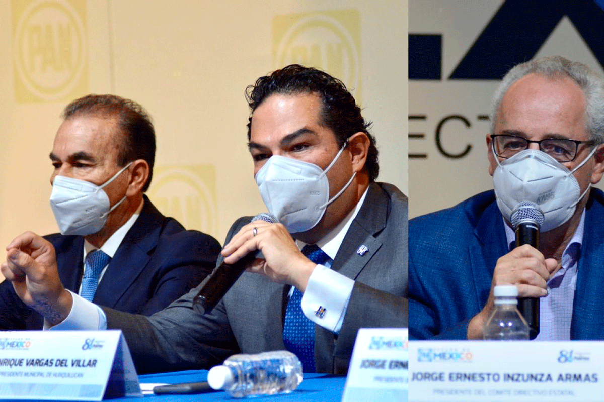 Pedro Rodríguez, Enrique Vargas y Jorge Inzunza