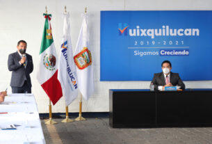 El presidente municipal de Huixquilucan, Enrique Vargas del Villar, informa de saldo blanco por la estrategia durante el ciclo de lluvias