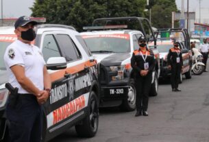 Despliegue policiaco para evitar delitos y contagios en Naucalpan