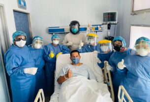 Diego Sinhue cuando fue atendido en un hospital de Silao