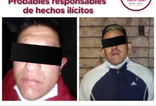 Detenidos por policías de Tlalnepantla