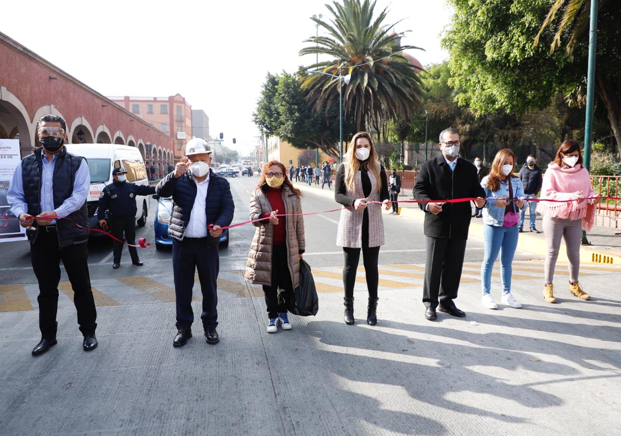 Renuevan calles para comunicar centro y vías importantes de Tlalnepantla