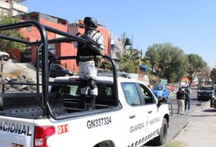 Guardia Nacional en recorridos de vigilancia en Naucalpan