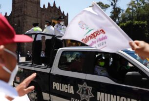 Raciel Pérez Cruz, alcalde Tlalnepantla da la salida a las nuevas patrullas