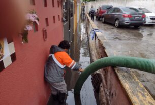 OPDM desalojó agua en El Rosario y avenida Toltecas