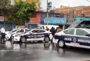 Policías ministeriales y uniformados de Tlalnepantla