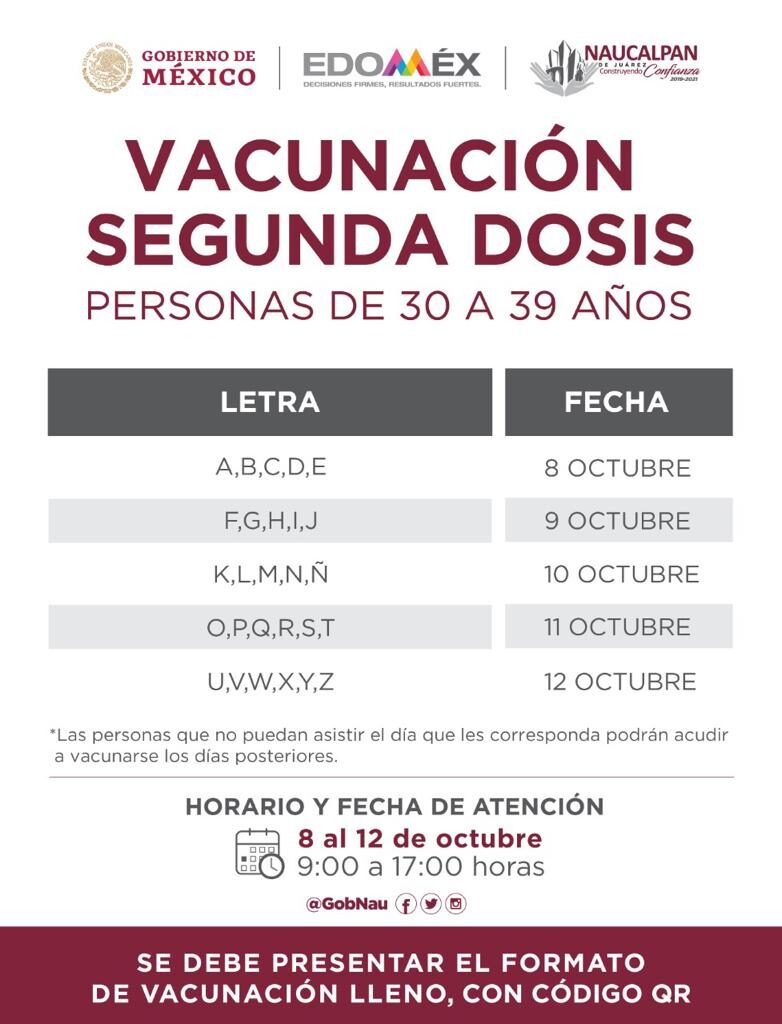 Gran asistencia a la vacuna en Naucalpan
