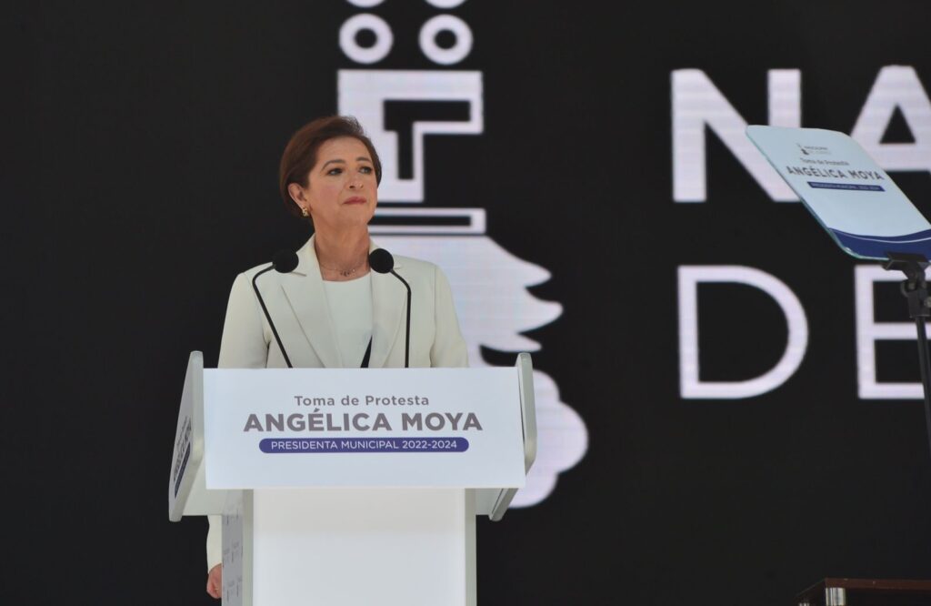Angélica Moya Marín en su segundo periodo como alcaldesa de Naucalpan