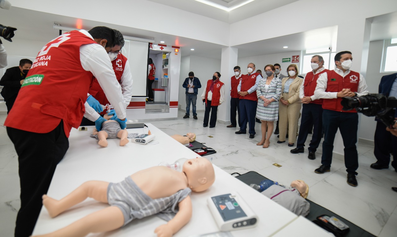 Área de capacitación de paramédicos Naucalpan Cruz Roja