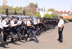 Despliegue policiaco en Tlalnepantla de SEDENA, GN, FGJEM y policía municipal