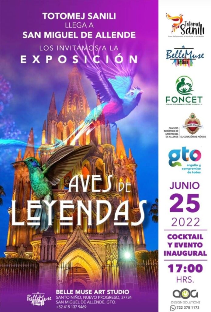 En San Miguel de Allende, Aves de Leyenas, 100 artistas