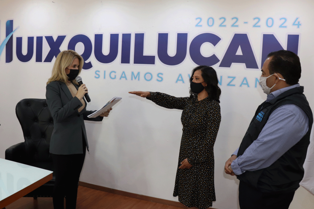 La titular de la Defensoría de Derechos Humanos de Huixquilucan,Reina Jazmín Rincón Muciño
