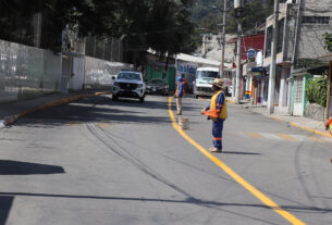 Despejan calles en Huixquilucan