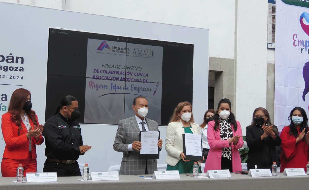 Convenio de Atizapán de Zaragoza con Asociación Mexicana de Mujeres Jefas de Empresas (AMMJE)