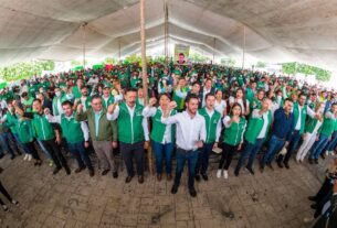 Más de 8 mil delegados del PVEM en rindieron protesta en Nezahualcóyotl