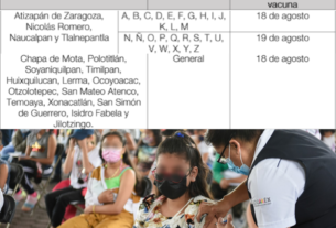Vacunación de 8 años en Huixquilucan, Atizapán de Zaragoza, Naucalpan y Tlalnepantla