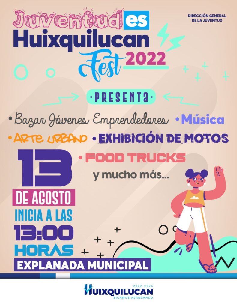 Grupos musicales, food truks, graffiti y ciclismo el 13 de agosto en huixquilucan