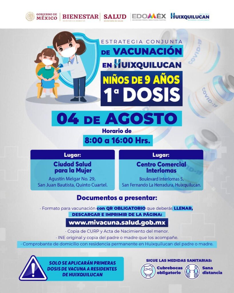 Vacuna en Huixquilucan