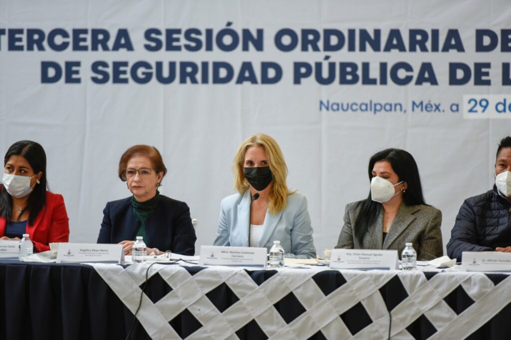 Las alcaldesas de Huixquilucan, Romina Contreras y Angelica Moya presiden Consejo Intermunicipal de Seguridad Pública de la Región IX