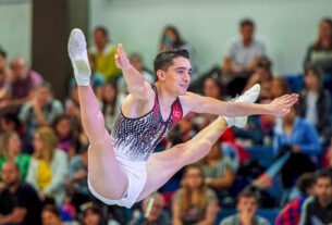 David Montaño, a mundial de gimnasia aeróbica