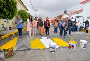 Balizamiento de calles, bacheo y reposición de alumbrado en Atizapán de Zaragoza