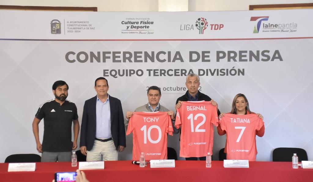 Playera que usará el equipo de futbol Tlalnepantla de Tercera División