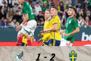 Cae México ante Suecia 1-2