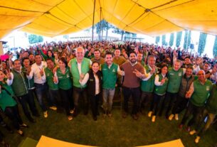Delegados municipales y dirigencia nacional del PVEM apoyan al líder mexiquense para estar en las elecciones de gobernador