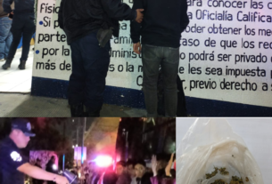 Menor de edad detenido por traer supuesta mariguana en Naucalpan