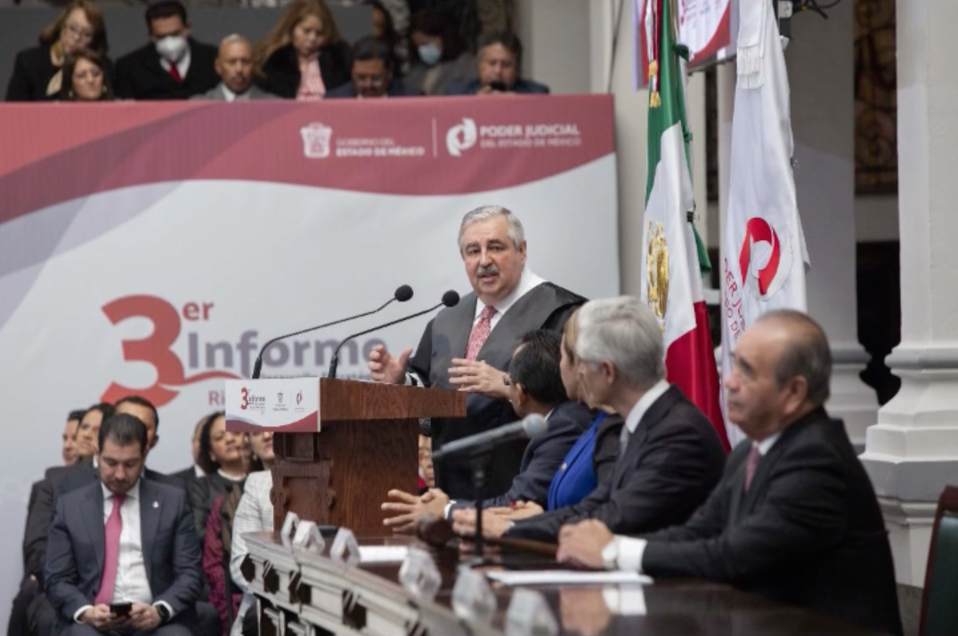 Tercer Informe del presidente del Poder Judicial del Estado de México, Ricardo Sodi Cuellar