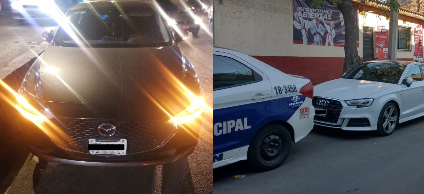 Un Mazda y un Audi recuperados en Naucalpan
