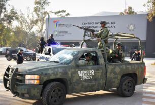 Ejército, Guardia Nacional y policías estatales y municipales vigilan Tlalnepantla