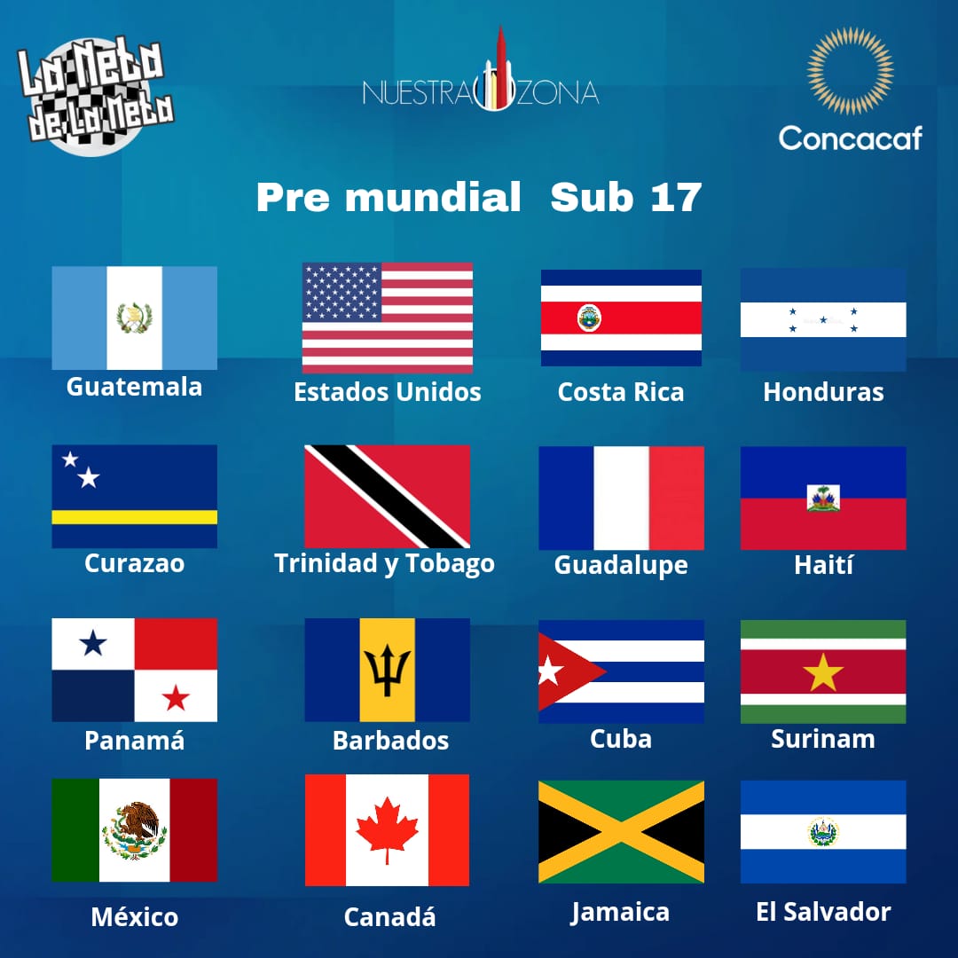Participantes en torneo clasificatorio a mundial sub 17