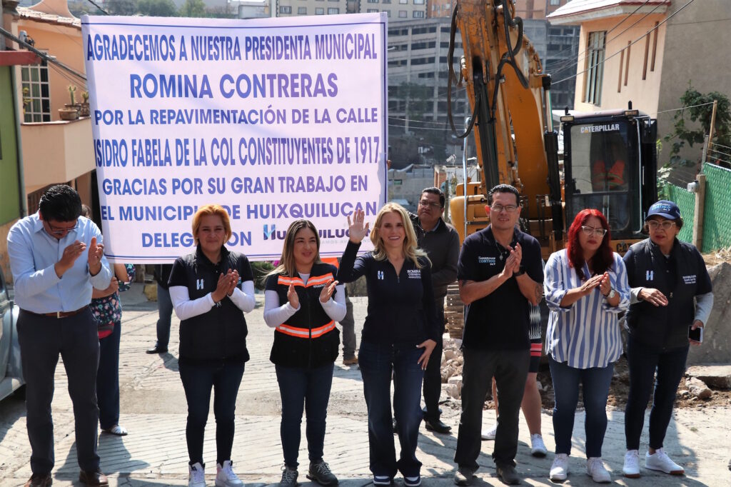Vecinos agradecen las obras a la alcaldesa Romina Contreras
