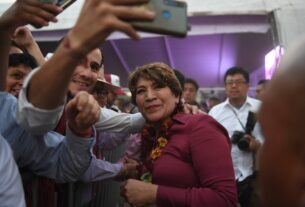 Delfina Gómez en campaña por tres municipios