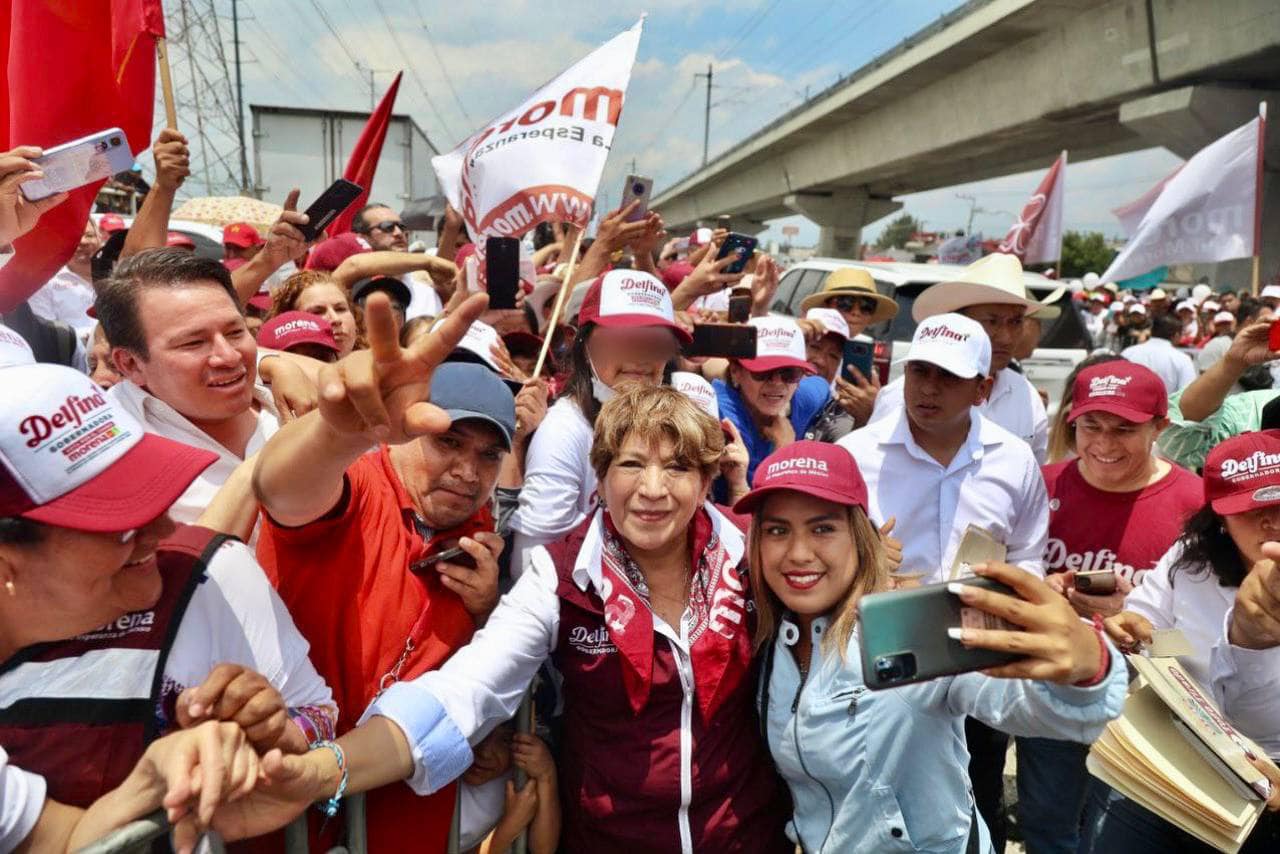 Cierre de campaña en Toluca, Delfina Gómez