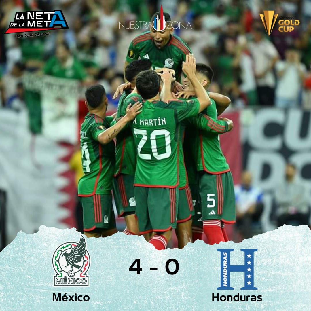 Selección mexicana gana 4-0 a Honduras