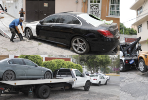 VMW, Audi y Land Rover retirados porque los reparaban en vía pública en Naucalpan