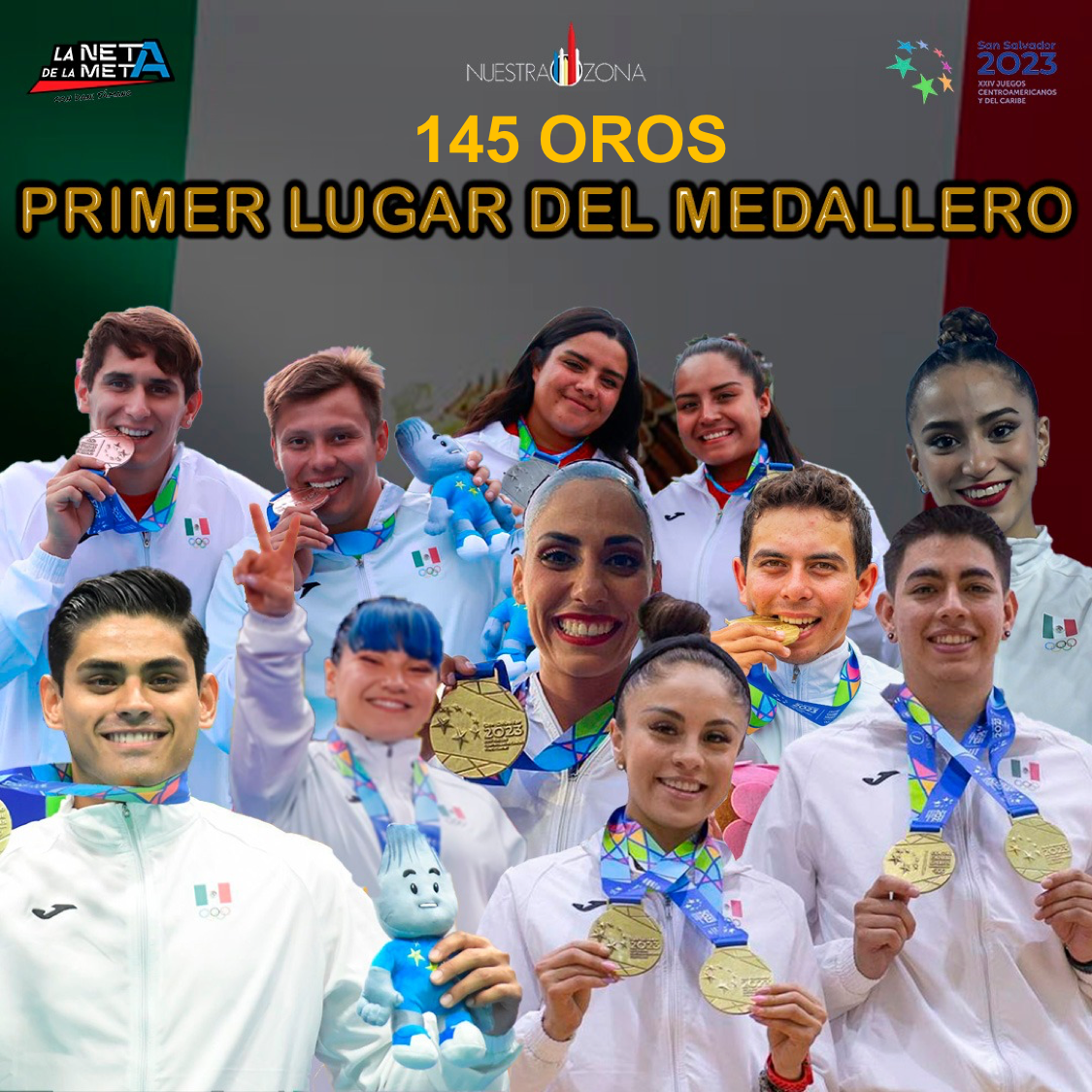 Ganadores con 145 oros en Juegos Centroamericanos y del Caribe
