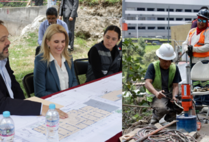 Romina Contreras revisa construcción de Centro de Especialidades Médicas