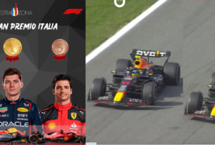 El uno dos de Max Verstappen y Checo Pérez en GP de Italia