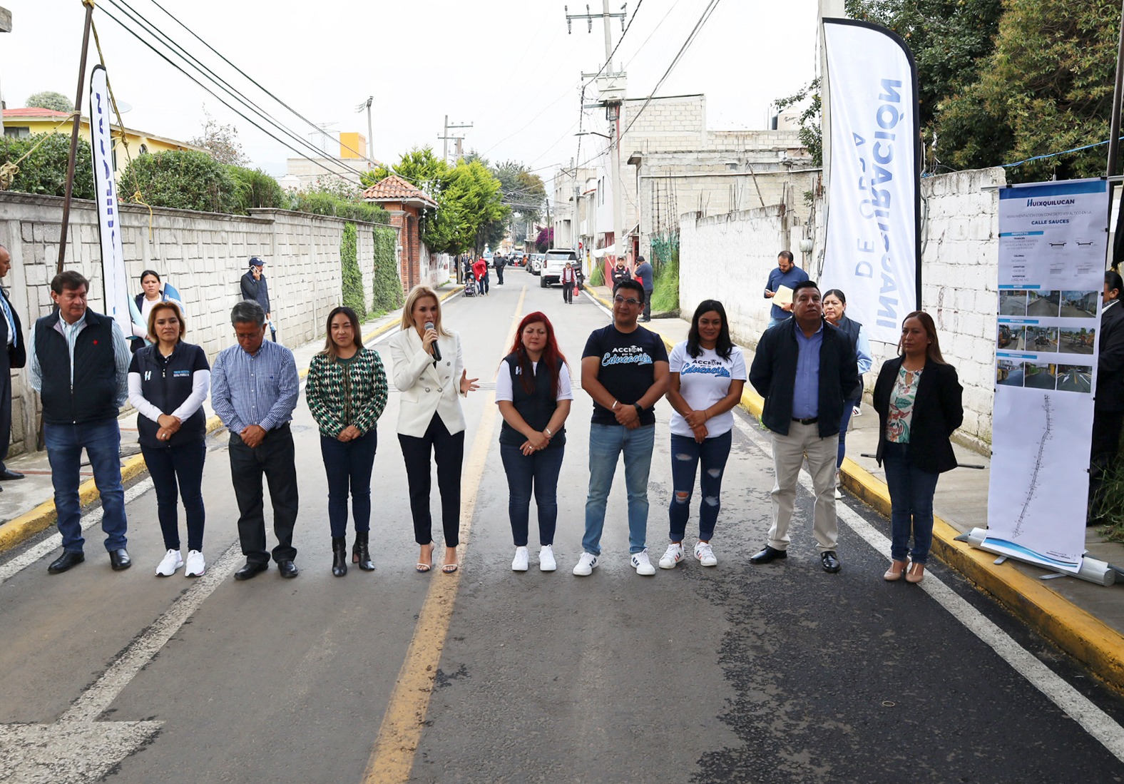 Por calles renovadas Huixquilucan primero